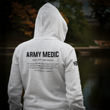 ARMY MEDIC TAG & BACK HOODIE