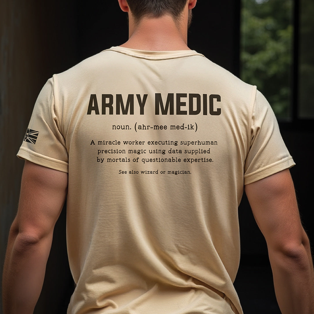 ARMY MEDIC TAG & BACK