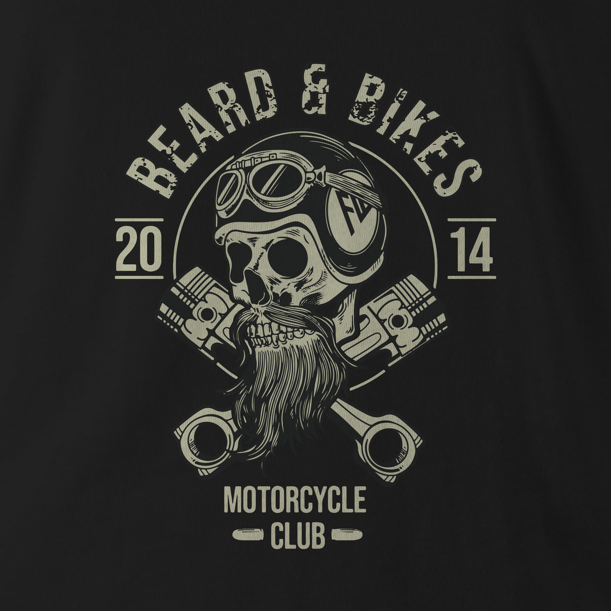 BEARD AND BIKES TAG & BACK HOODIE