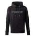 FORCE LUX UJ GUN METAL ON BLACK HOODIE