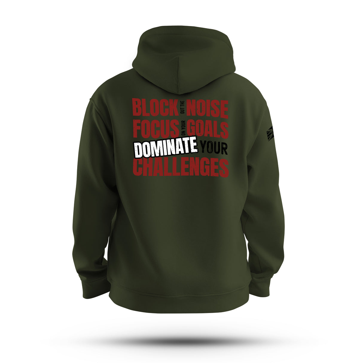 BLOCK OUT THE NOISE TAG & BACK HOODIE