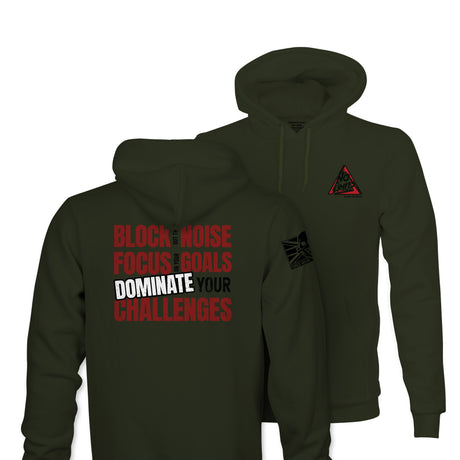 BLOCK OUT THE NOISE TAG & BACK HOODIE