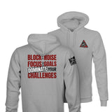 BLOCK OUT THE NOISE TAG & BACK HOODIE