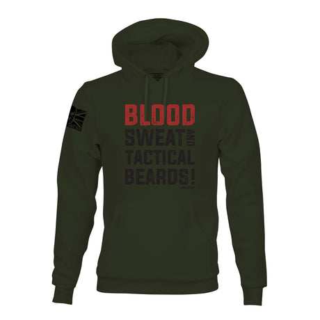 BLOOD SWEAT AND TACTICAL BEARDS HOODIE
