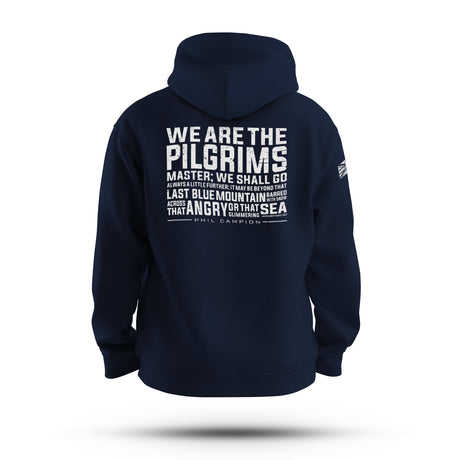 BORN FEARLESS WE ARE THE PILGRIMS WHITE T&B HOODIE