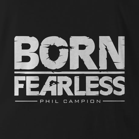 BORN FEARLESS WHITE INK HOODIE