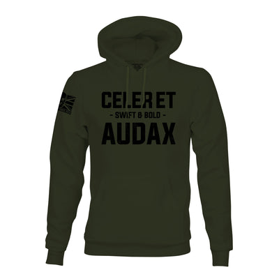 CELER ET AUDAX (ROYAL GREEN JACKETS) HOODIE - Force Wear HQ - HOODIES