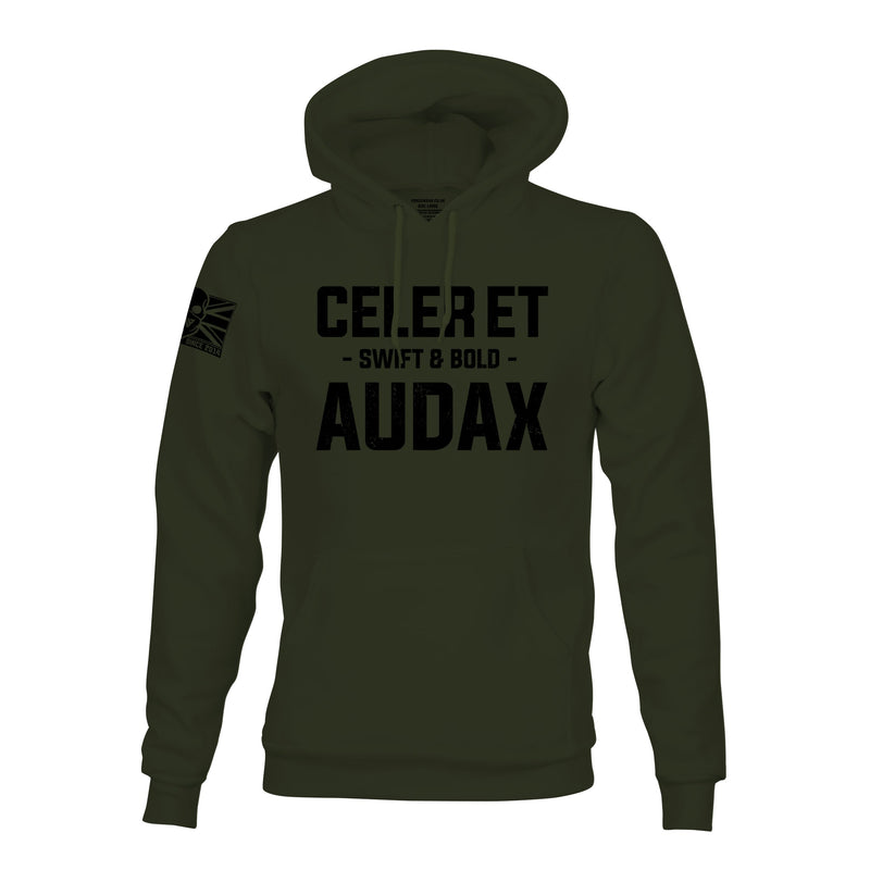 CELER ET AUDAX (ROYAL GREEN JACKETS) HOODIE - Force Wear HQ - HOODIES