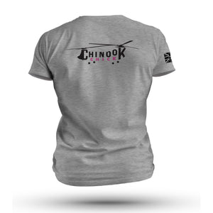 CHINOOK 'CHICK' BLACK INK TAG & BACK