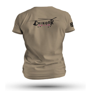 CHINOOK 'CHICK' BLACK INK TAG & BACK