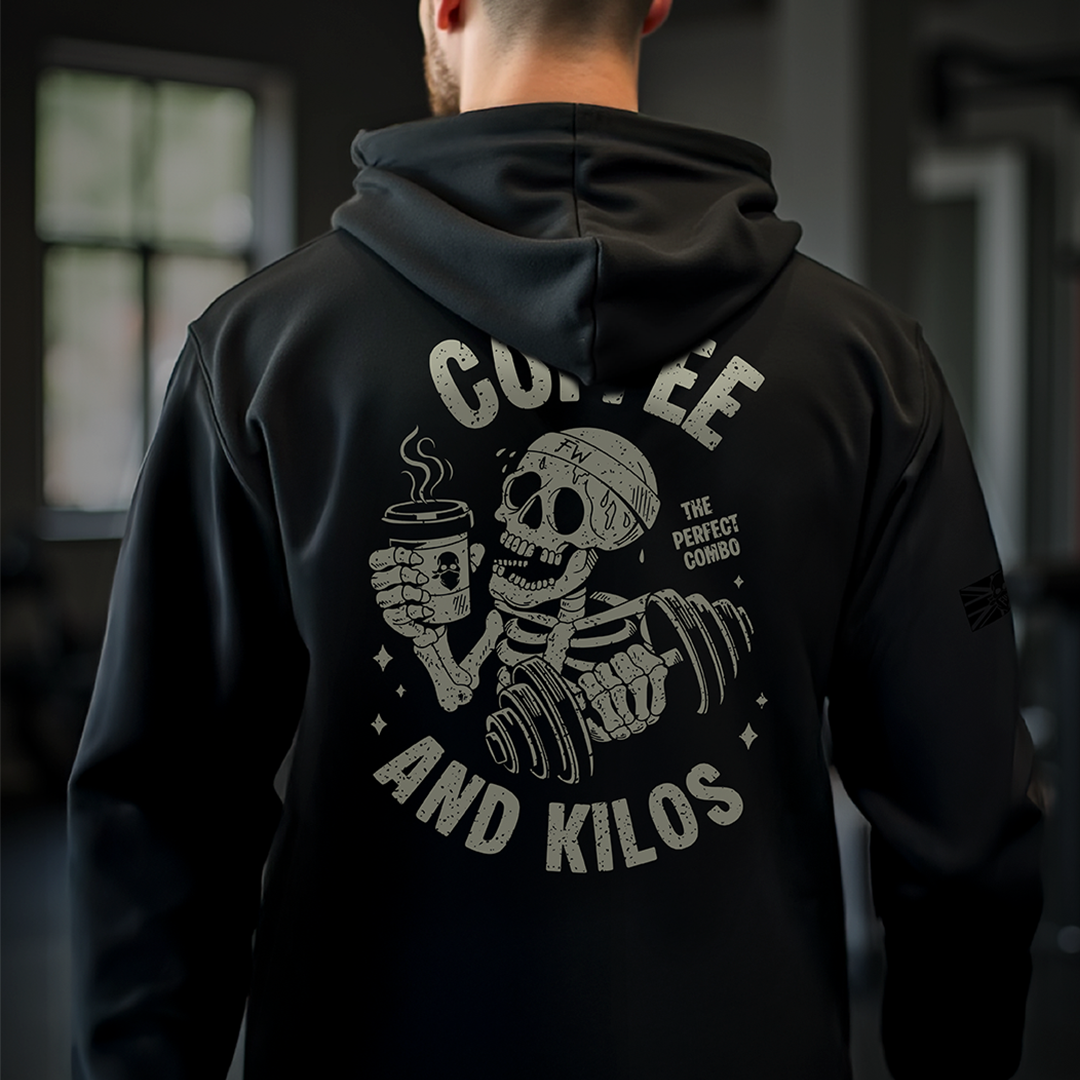 COFFEE AND KILOS TAG & BACK V2 ZIPPIE