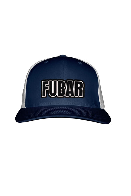 FUBAR BLACK STITCH-STYLE™️ PATCH - MESH BACK SNAPBACK