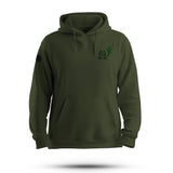 GLORIA STITZ GREEN TAG HOODIE