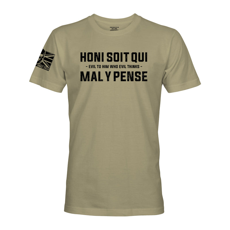 HONI SOIT QUI MAL Y PENSE - Force Wear HQ - T-SHIRTS