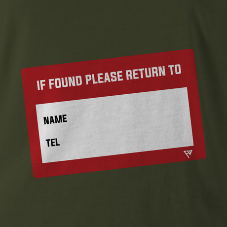 IF FOUND PLEASE RETURN TO