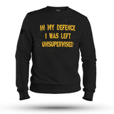 IN MY DEFENCE YELLOW ED SWEAT