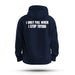 I ONLY FAIL WHITE INK TAG & BACK HOODIE