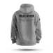 POLICE OFFICER TAG & BACK HOODIE