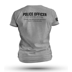 POLICE OFFICER TAG & BACK