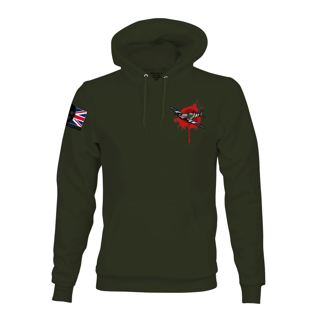 RAF SPITFIRE (WOUNDED) HOODIE