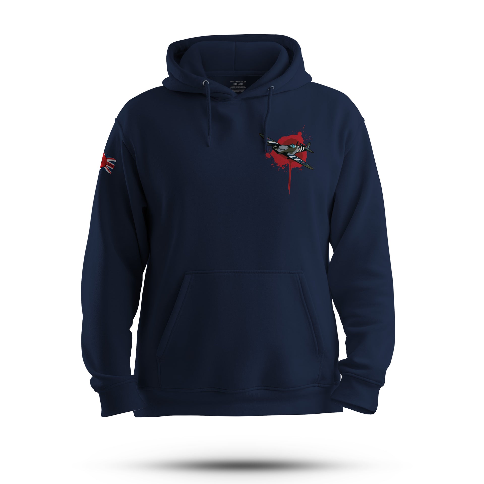 RAF SPITFIRE (WOUNDED) HOODIE Military Veteran Force Wear