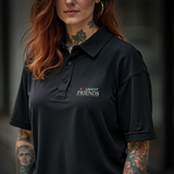 TO ABSENT FRIENDS V2 "BONE" TAG POLO - BLACKOUT