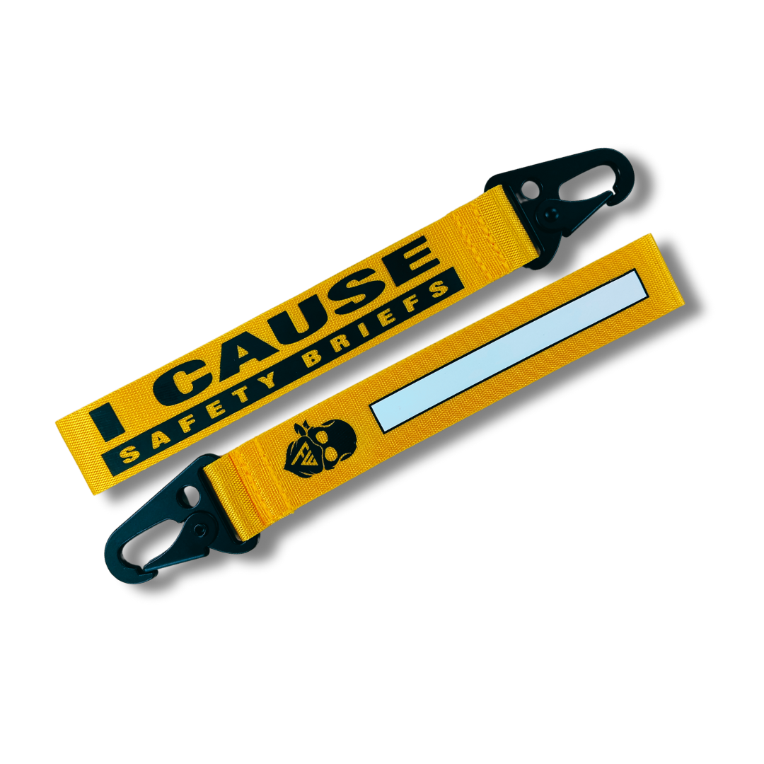 I CAUSE SAFETY BRIEFS' BAG TAG Military Veteran Force Wear