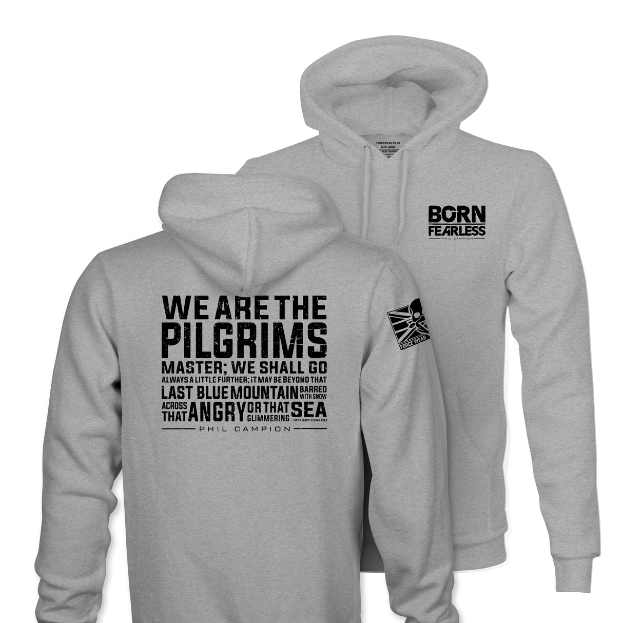 BORN FEARLESS WE ARE THE PILGRIMS T&B HOODIE