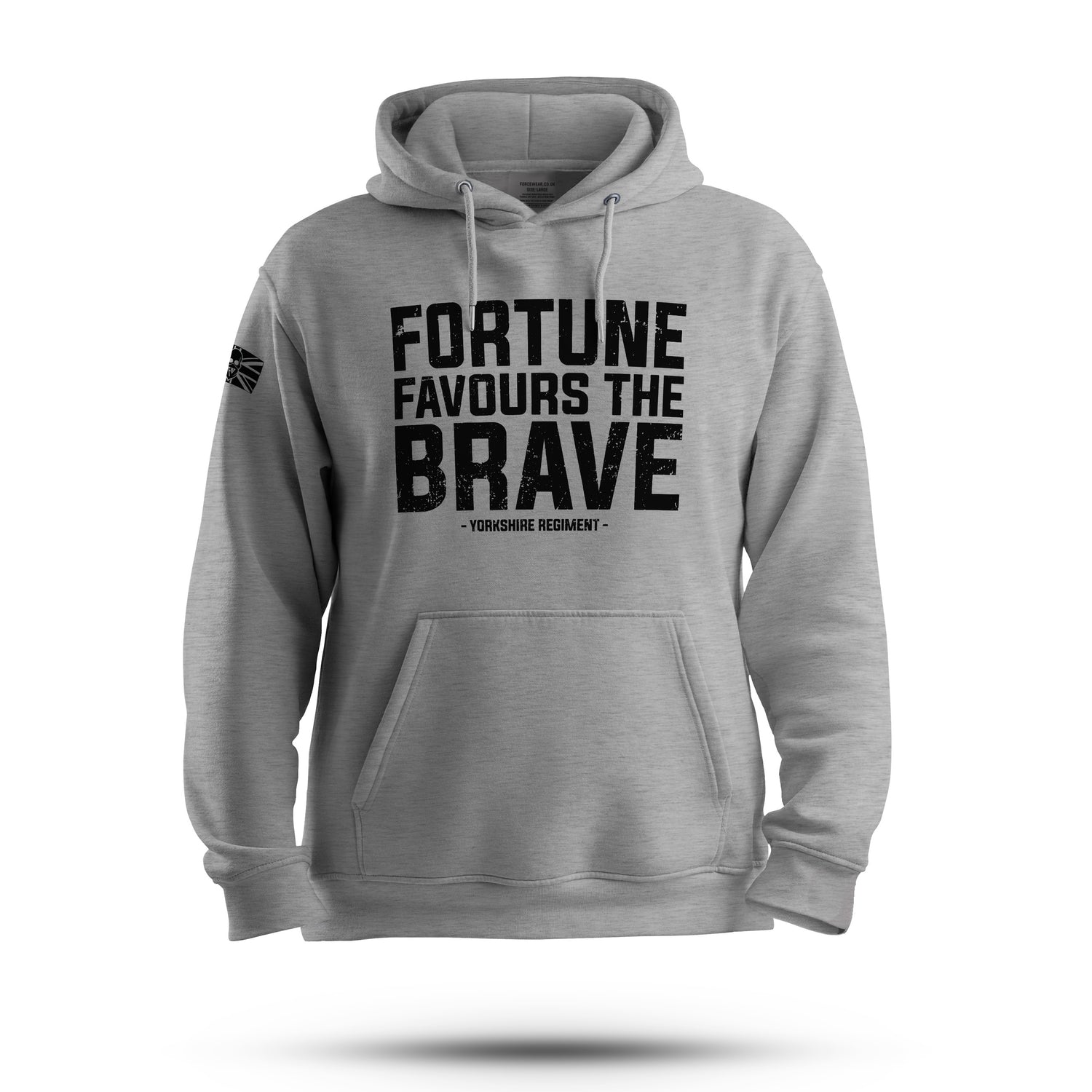 YORKSHIRE REGIMENT MOTTO (FORTUNE FAVOURS THE BRAVE) HOODIE