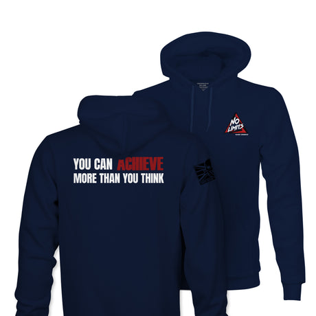 YOU CAN ACHIEVE WHITE INK TAG & BACK HOODIE