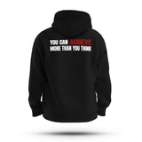 YOU CAN ACHIEVE WHITE INK TAG & BACK HOODIE