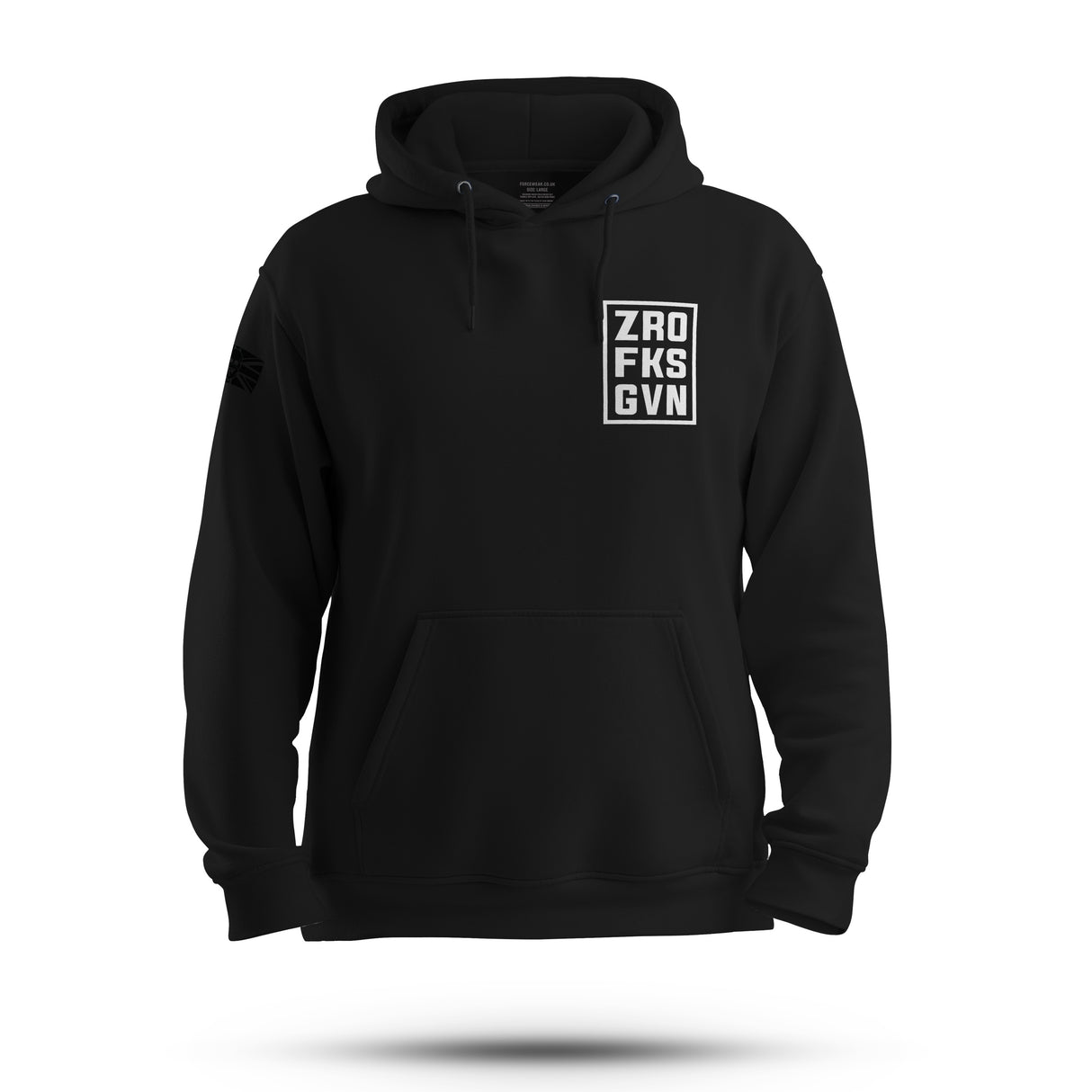 ZRO FKS GVN WHITE STAMP HOODIE