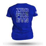 ZRO FKS GVN WHT ON BLUE