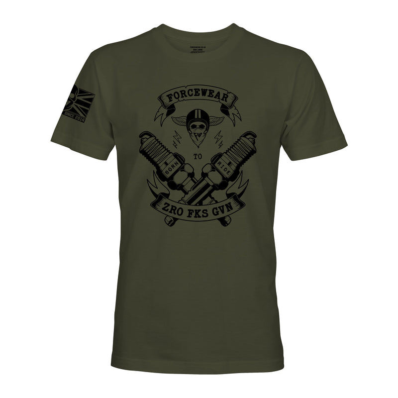 BORN TO RIDE - Force Wear HQ - T-SHIRTS