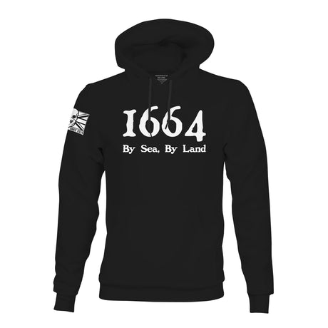 1664 BY SEA BY LAND BLK HOODIE - Force Wear HQ - HOODIES
