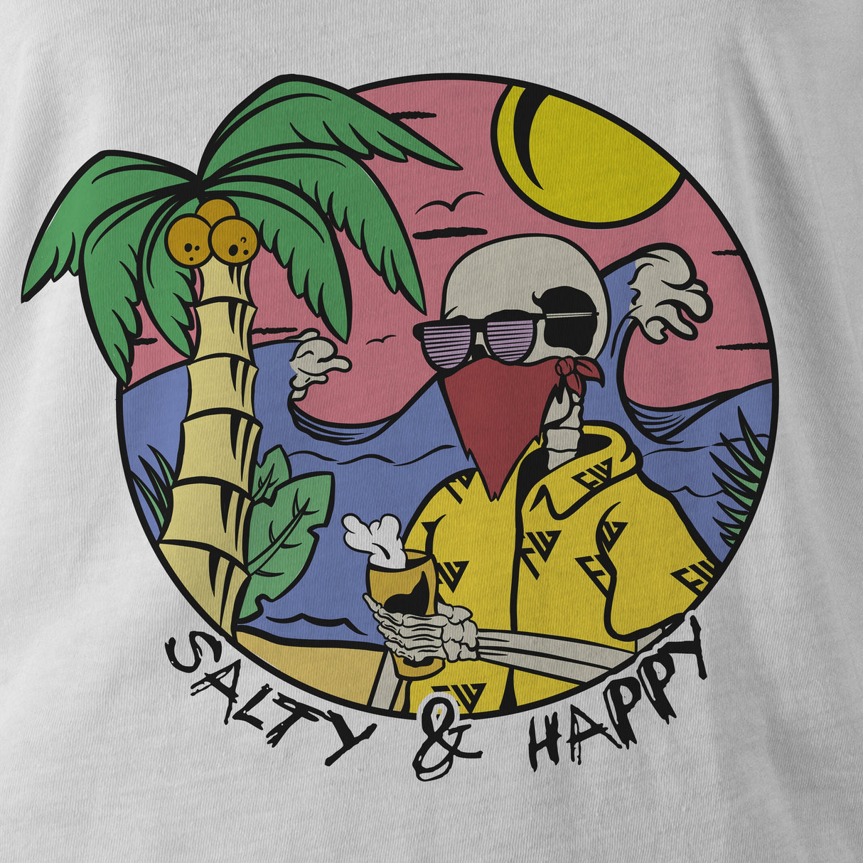 SALTY & HAPPY - Force Wear HQ - T-SHIRTS