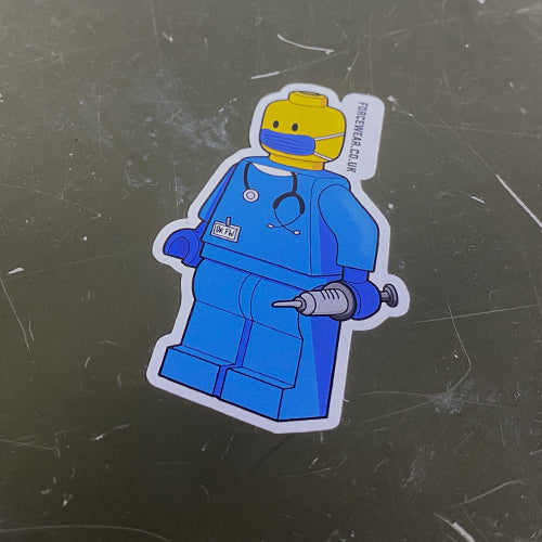 FW MINIFIG DOCTOR STICKER 233 - Force Wear HQ