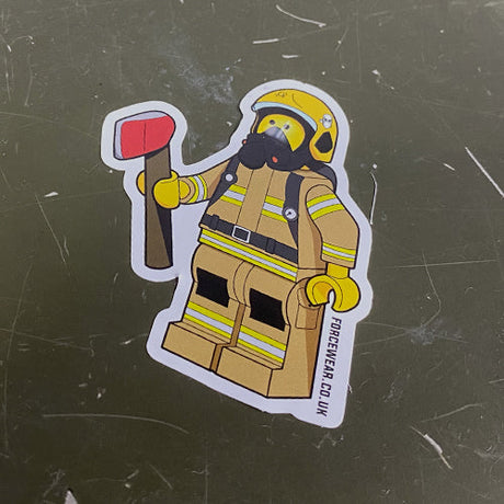 FW MINIFIG FIREFIGHTER STICKER 231 - Force Wear HQ