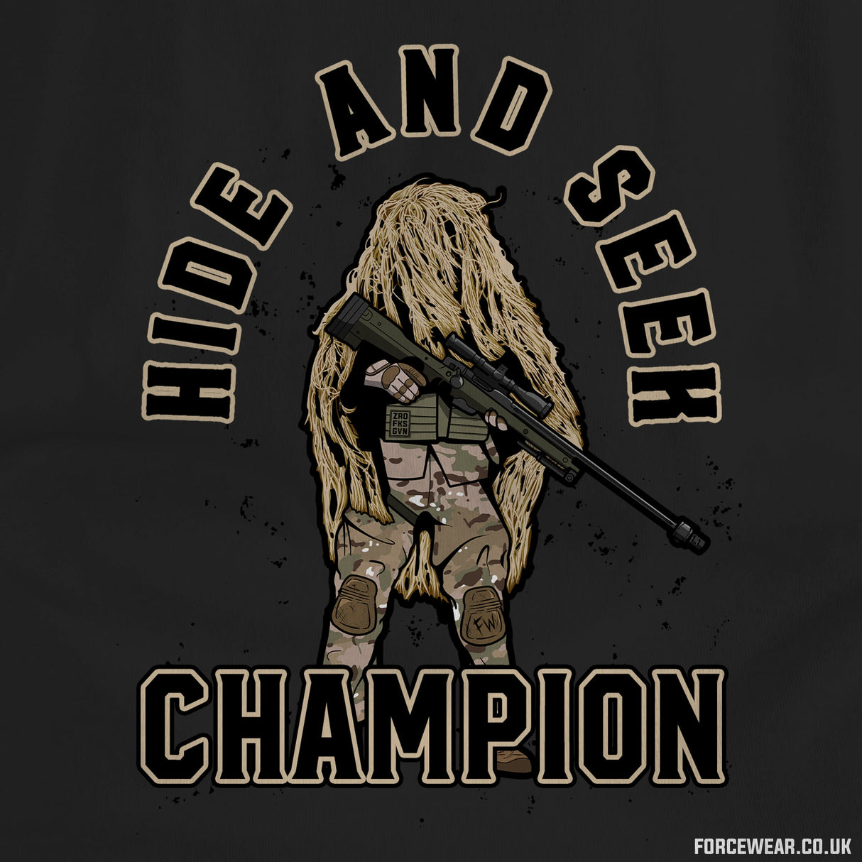 HIDE AND SEEK CHAMPION - Force Wear HQ - T-SHIRTS