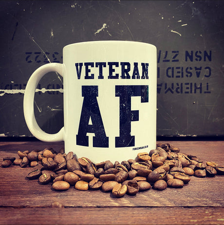 VETERAN AF  COFFEE MUG - Force Wear HQ