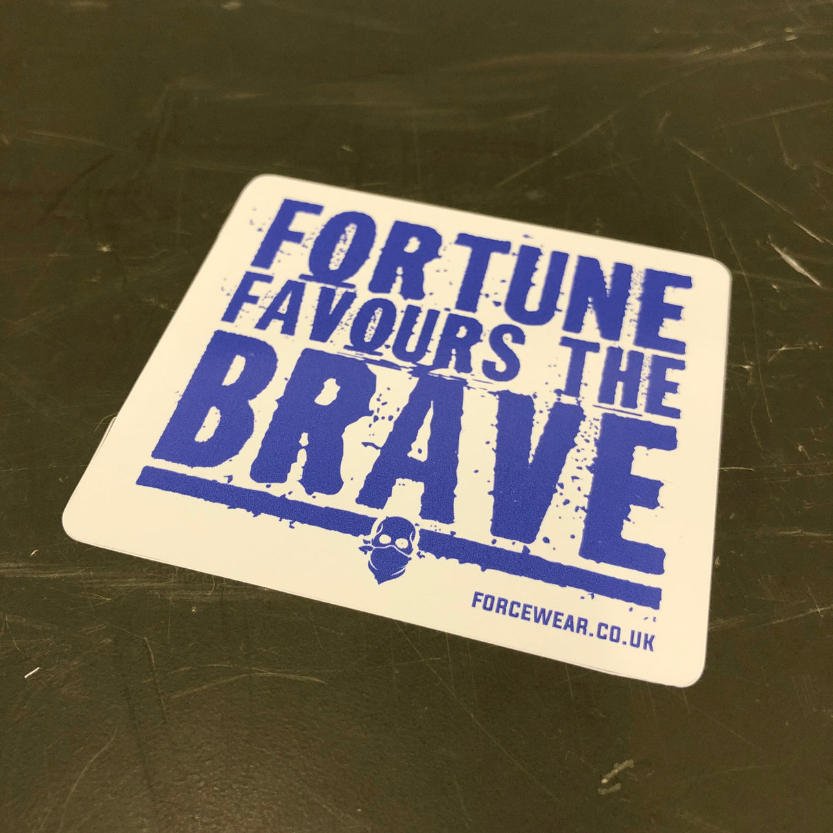 FORTUNE FAVOURS THE BRAVE STICKER 043 - Force Wear HQ