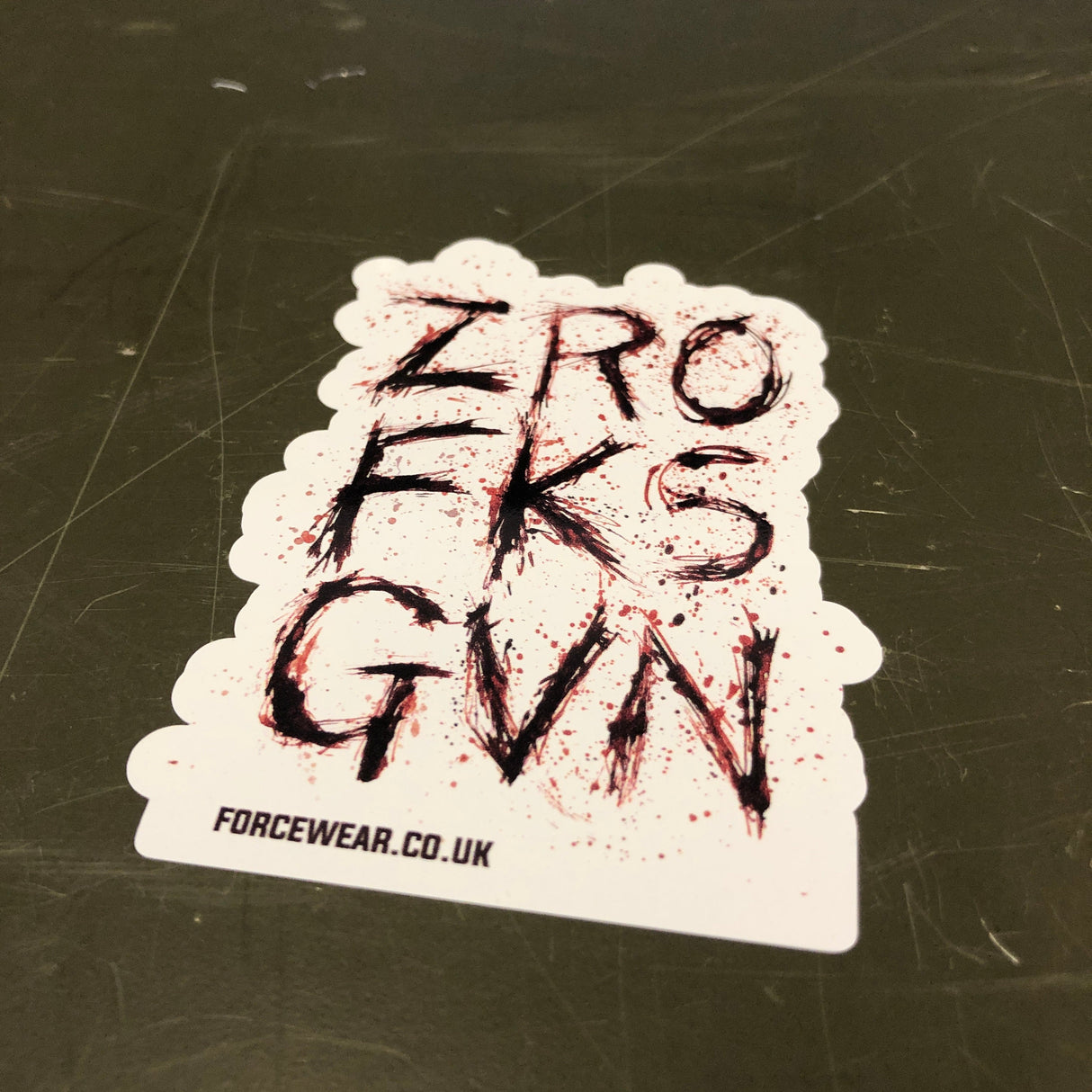 ZRO FKS GVN BLOOD STICKER 091 - Force Wear HQ