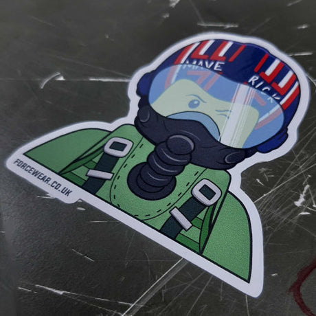 FW MINIFIG MAVERICK PILOT STICKER 241 - Force Wear HQ