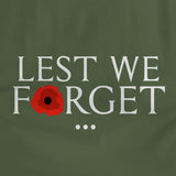 LEST WE FORGET TAG WHT INK - Force Wear HQ