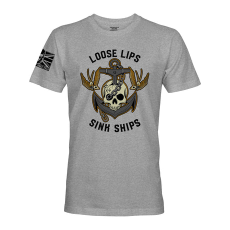 LOOSE LIPS SINK SHIPS - Force Wear HQ - T-SHIRTS