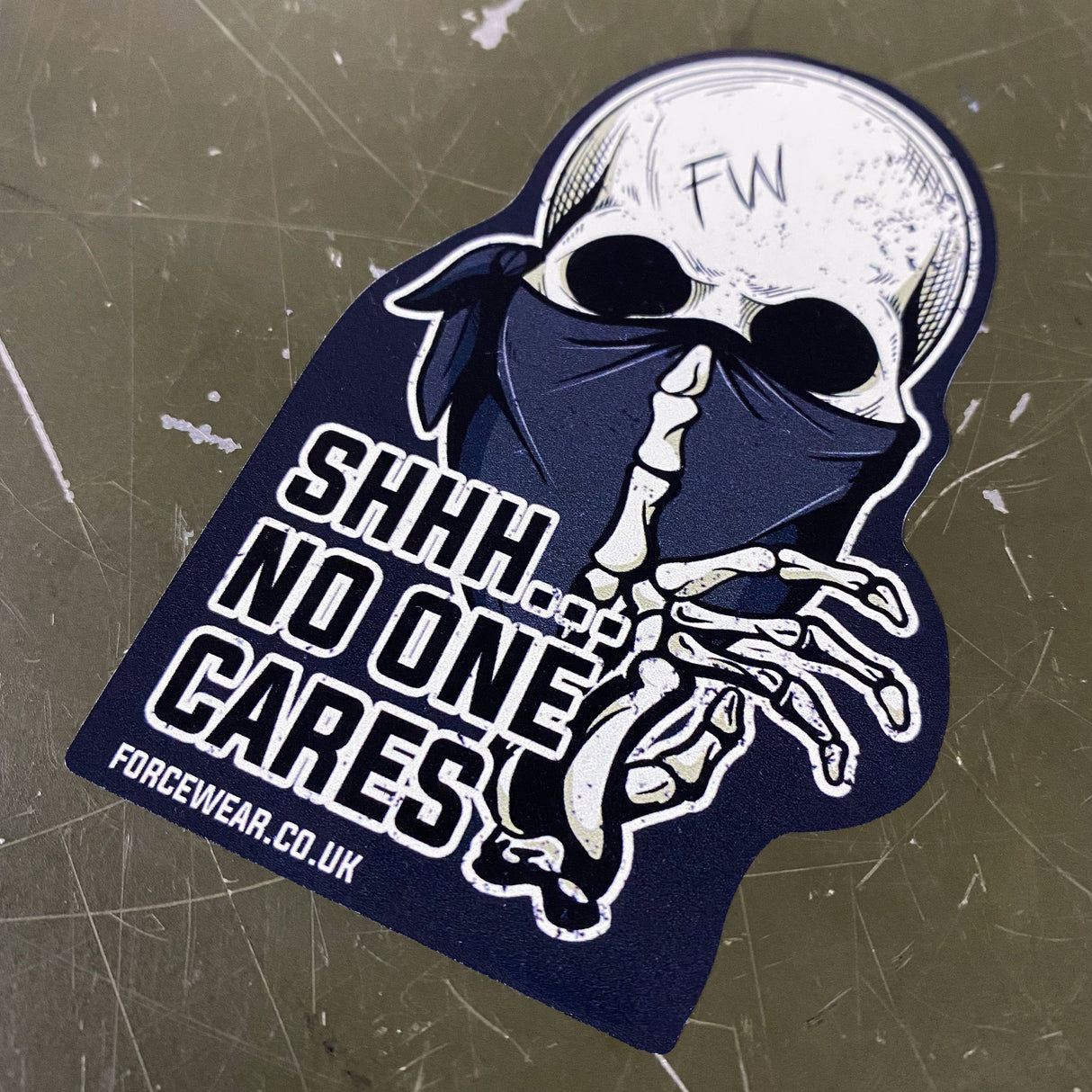 NO ONE CARES STICKER 306 - Force Wear HQ