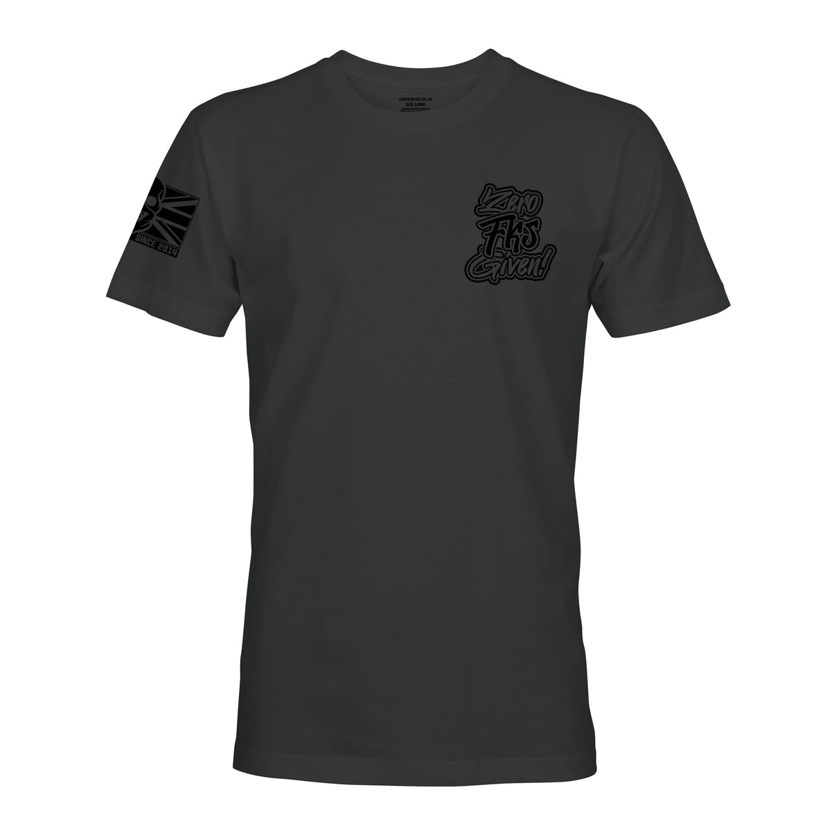 SIGNED, ZERO FKS GIVEN - Force Wear HQ - T-SHIRTS