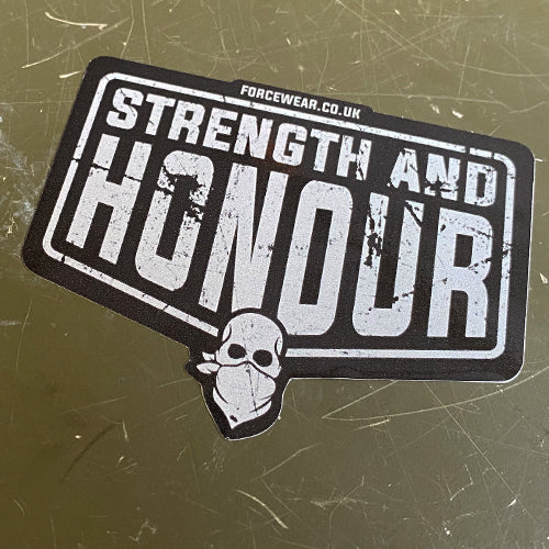 STRENGTH AND HONOUR STICKER 107 - Force Wear HQ