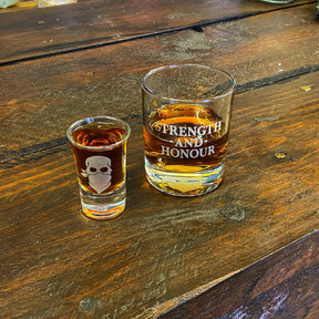 'STRENGTH AND HONOUR' WHISKEY & SHOT SET - Force Wear HQ