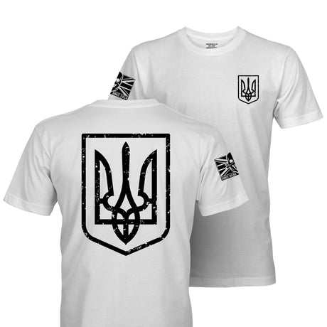 UKRAINE SHIELD TAG AND BACK - Force Wear HQ - T-SHIRTS